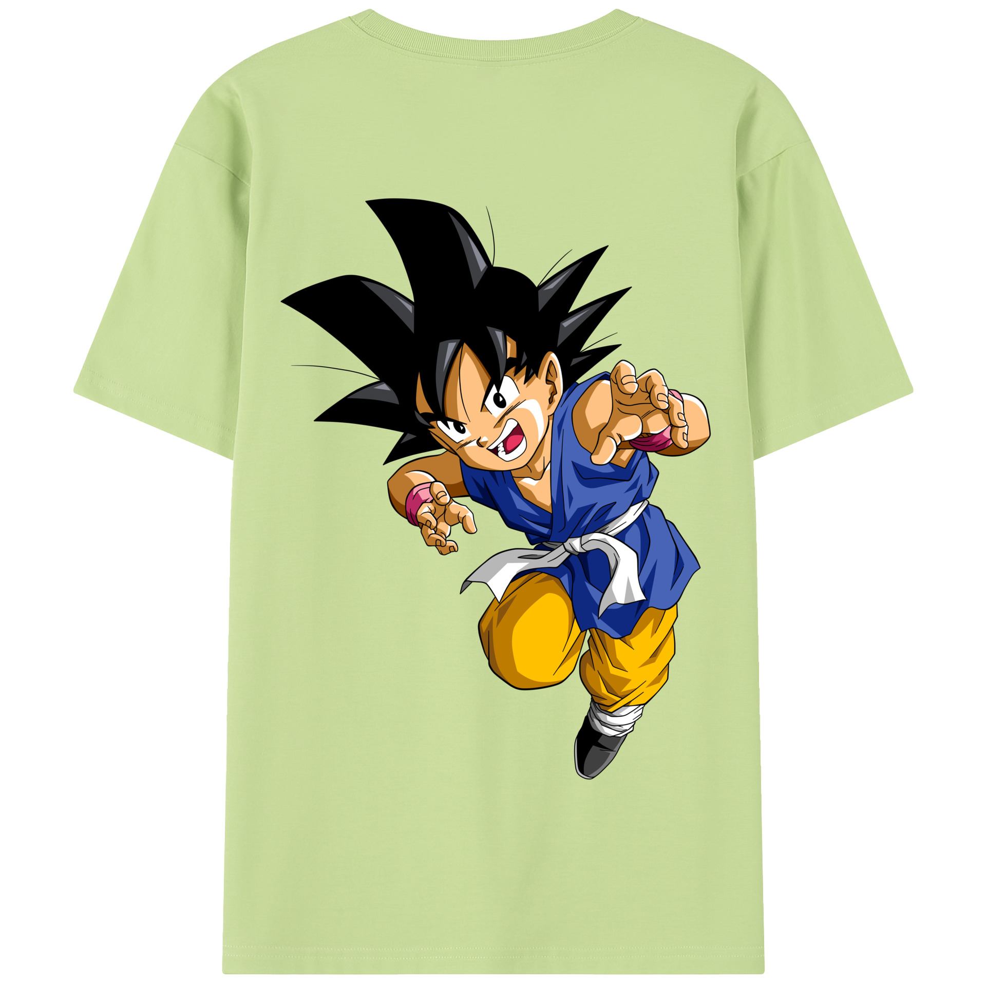 （画像用） ドラゴンボール 孫悟空（そん ごくう）Son Goku カカロット DRAGON BALL Kakarotto 綿100％半袖Tシャツ（背面プリント）